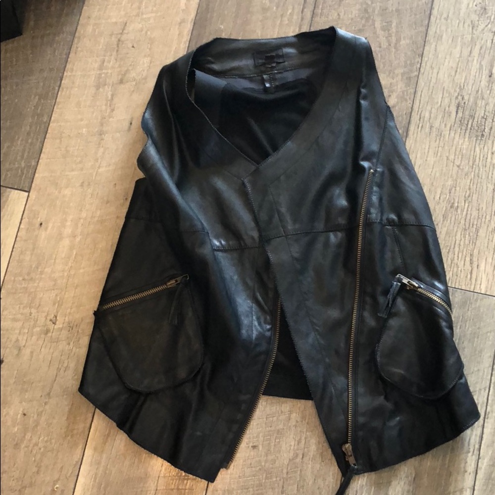 Vegan leather vest